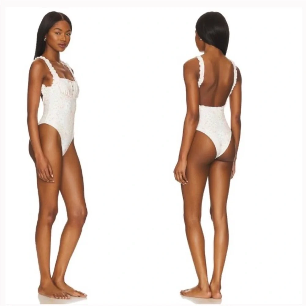 New! Frankie's Bikinis x Sydney Sweeney Verona Patchwork One Piece 51532